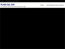 Tablet Screenshot of plans-cul-gay.com